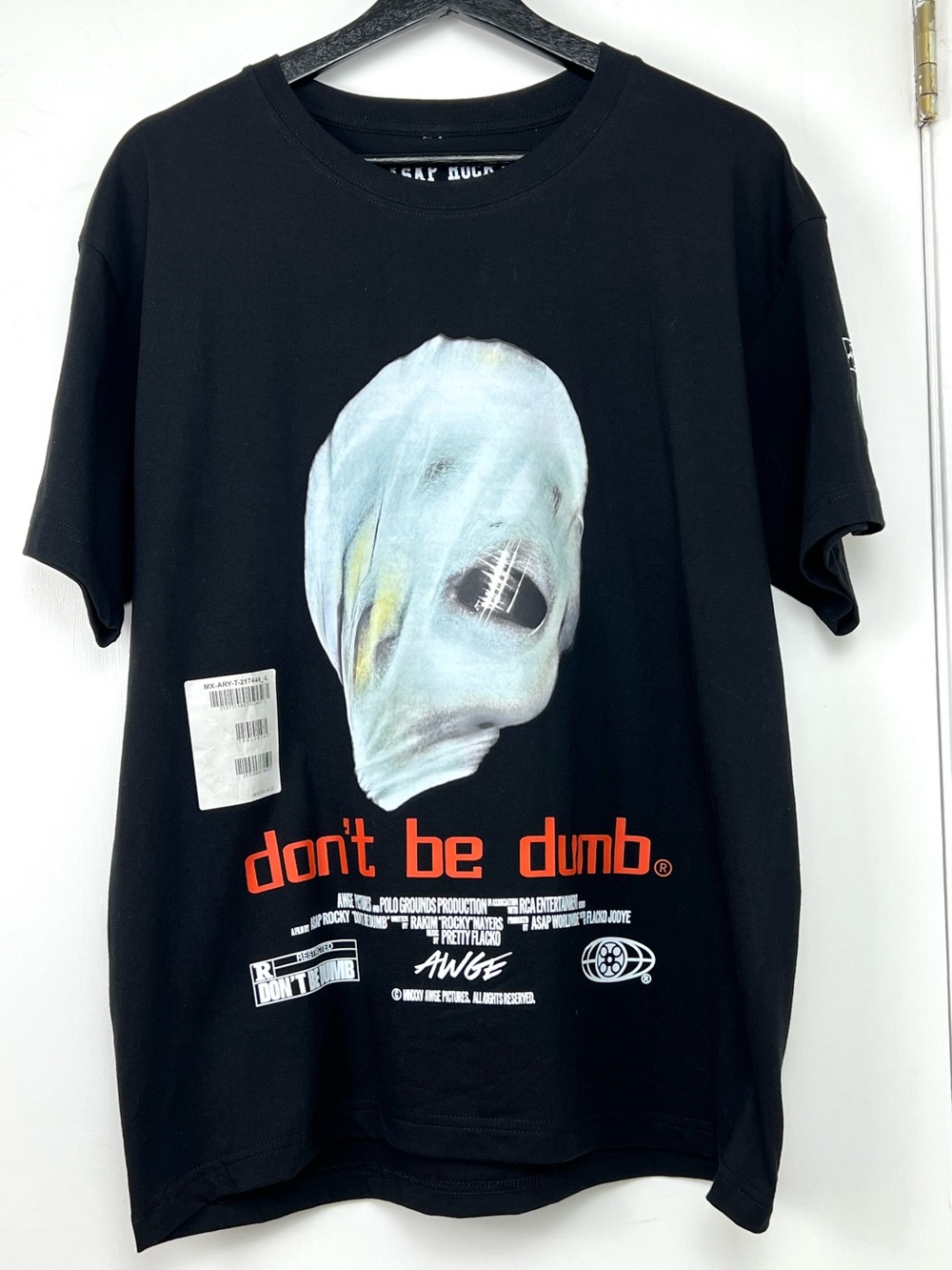 A$AP ROCKY ‘Don’t Be Dumb’ Merch Album Graphic T Shirt Men’s L Black Multicolor